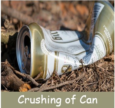 Crushing can physical change